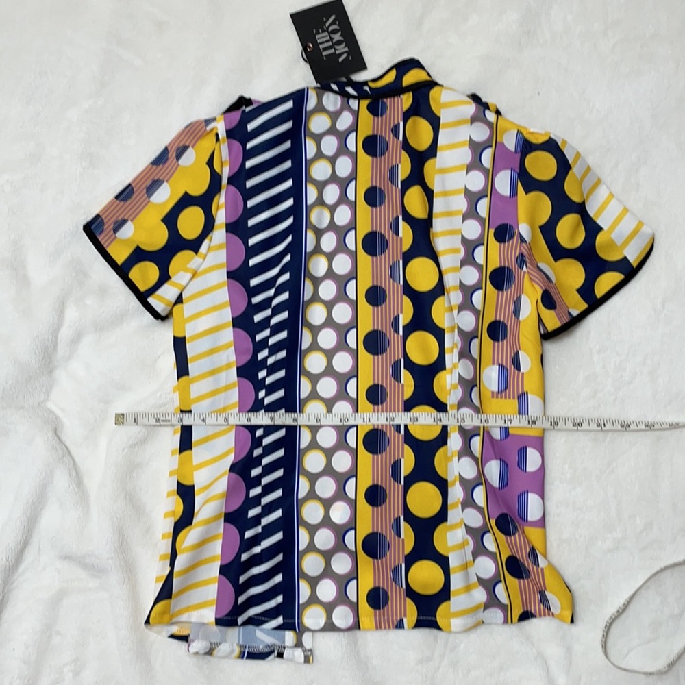 Colorful collar blouse - Picture 2 of 2